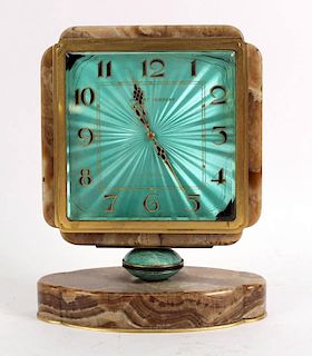 Art Deco Style Marble Clock