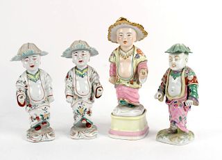 Four Chinese Porcelain Figures, 20thC.
