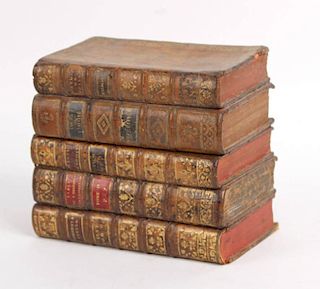 Leather Book Form Tantalus, 19th/20thC.