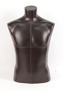 Leather Covered Dress Form, 20th C.