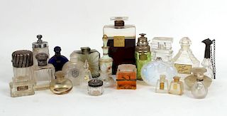 Group of Perfume Bottles and Stoppers, France, 20thC.