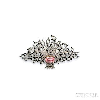 Rose-cut Diamond Giardinetto Brooch