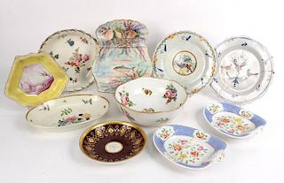 Ten Porcelain Plates and Bowls, 20thC.