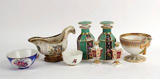 Group of Porcelain Table Items, 20thC.