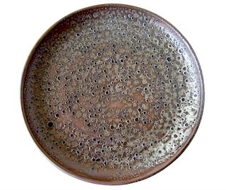 Anthony H. Ivins California Studio Lava Stoneware Platter