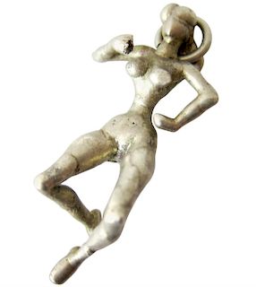 Ernesto Gonzalez Jerrez Bronze Cuban Modernist Nude Pocket Sculpture Pendant