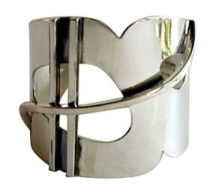 Henry Steig New York Modernist Studio Sterling Silver Bracelet