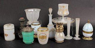Group of Milk Glass Articles, 20thC.