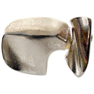 Bjorn Weckstrom for Lapponia Sterling Silver Space Age Brooch
