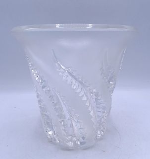 LALIQUE FROSTED VASE 