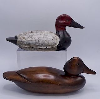 2 CONTEMPORARY DECOYS ONE SGN. G. LOWENTHAL
