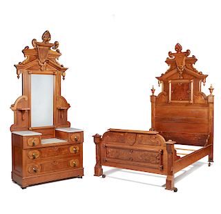 California Manufacture Two Piece Bedroom Suite