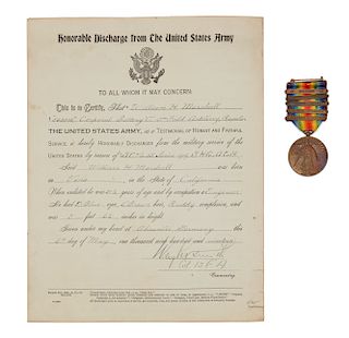 U.S. WW I Victory (5 bar) w/ Discharge 