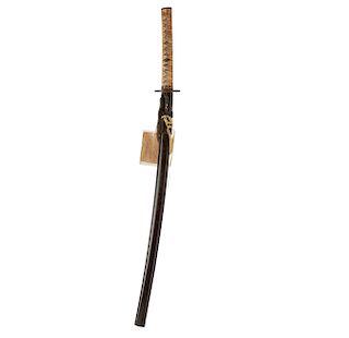 Samurai Sword Katana in Civilian Mounts, with Surrender Tag