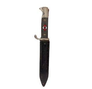 German 3rd Reich Hitler Youth Dress Knife with Sheath and Frog
