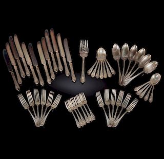 49 Piece Towle Sterling Silver Flatware, "Paul Revere" 52.27 ozt