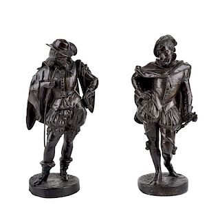 Pair of Musketeer Sculptures