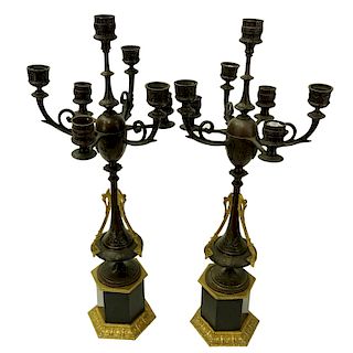 Pair of Empire Style Candelabra