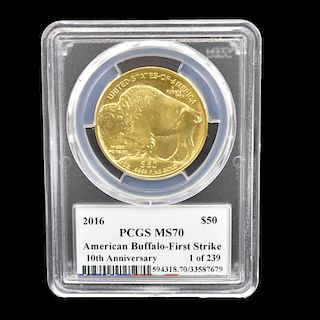 2016 US Fine Gold Buffalo