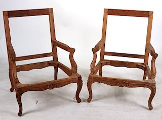 Pair of Louis XV Style Bergere Frames