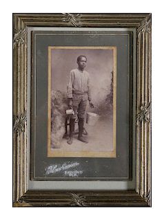 Cabinet Photograph, Young African American Boy