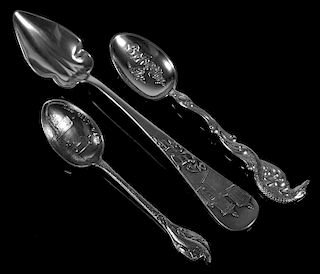 ST. AUGUSTINE Sterling Souvenir Spoons (3)