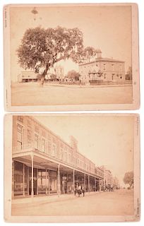 OCALA, (2) Mounted Photos, Early View of Downtown