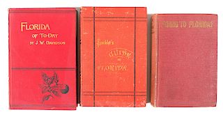 (3) Early Florida Travel Guides, 19th Century