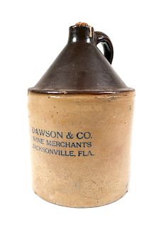 JACKSONVILLE 1 gal Stoneware wine jug