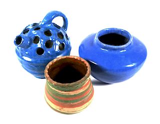 SILVER SPRINGS POTTERY, 3 Vessels