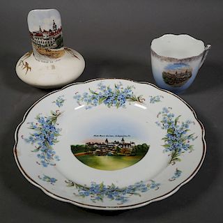 ST. AUGUSTINE Porcelain Souvenir Items (3)