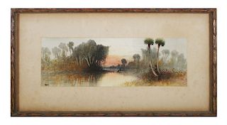 C.S. & R.G. ORR, Watercolor Landscape