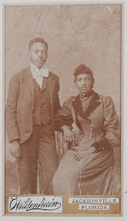 CDV, Young African American Couple, Jacksonville