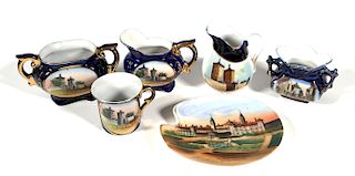 ST. AUGUSTINE, (6) Porcelain Souvenir items