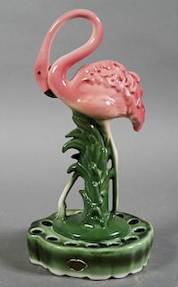 ROYAL HICKMAN Flamingo Pottery Flower Frog