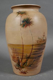 GRAACK & SON Pottery Vase, Lighthouse, Florida