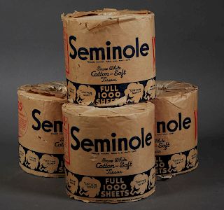 1940s SEMINOLE Toilet Paper (4) rolls
