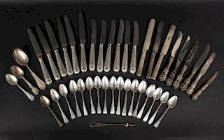 American & English Sterling Silver Knives & Spoons