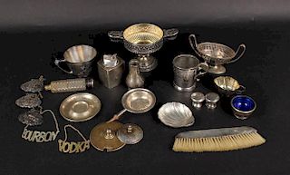 Sterling Silver & Silver Plated Dresser Articles & Tableware