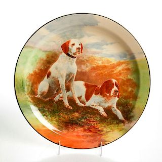 ROYAL DOULTON SERIESWARE PLATE, TWO POINTERS D5781