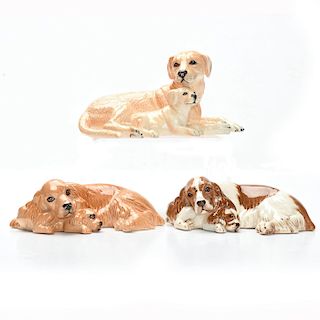 3 ROYAL DOULTON FIGURINES, MOTHERS AND PUPS