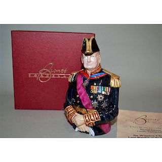 BRONTE PORCELAIN SIR WINSTON CHURCHILL, LORD WARDEN OF THE CINQUE PORTS CANDLE EXTINGUISHER