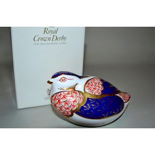 ROYAL CROWN DERBY QUAIL PAPERWEIGHT