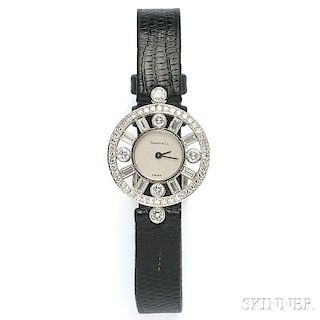 Lady's Platinum and Diamond Wristwatch, Paloma Picasso, Tiffany & Co.