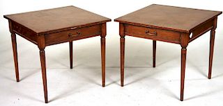Pair of Louis XVI Style Maple Side Tables