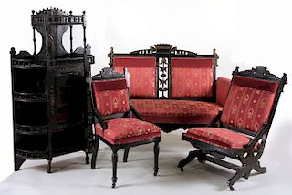 Suite of Three Victorian Seating Furniture
