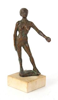 Bronze Nude Female Sculpture, 20thC.
