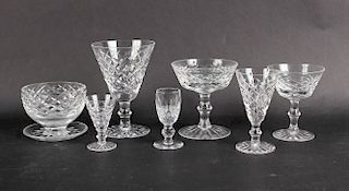 Group of Waterford Colorless Glassware, "Lismore" Pattern, 20th C.