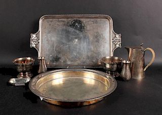 Group of Silver Plate and Sterling Silver Table Items