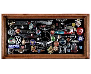 Collection of Automobile Badges and Emblems